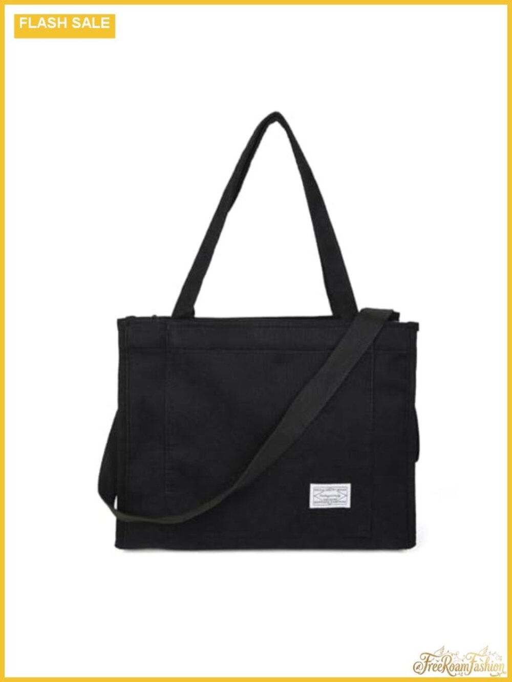 Corduroy Tote Bag Women Travel Crossbody Adjustable Strap Large Capacity